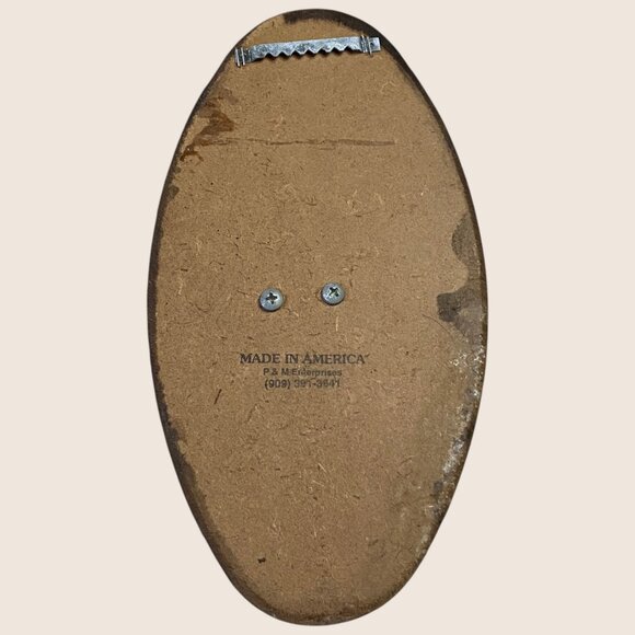 🦄 VTG UNICORN COPPERAMA 3D OVAL WALL HANGING PLAQUE DECOR MCM - Picture 3 of 5